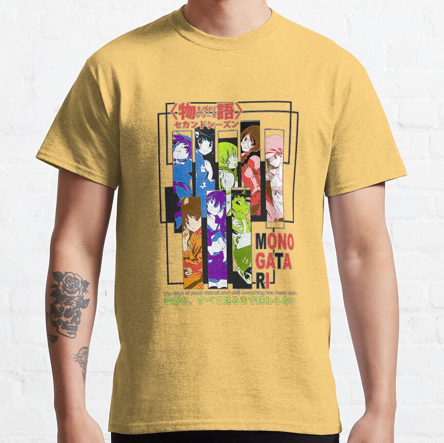 Monogatari Series Anime Mnaga T-shirt - Image 6