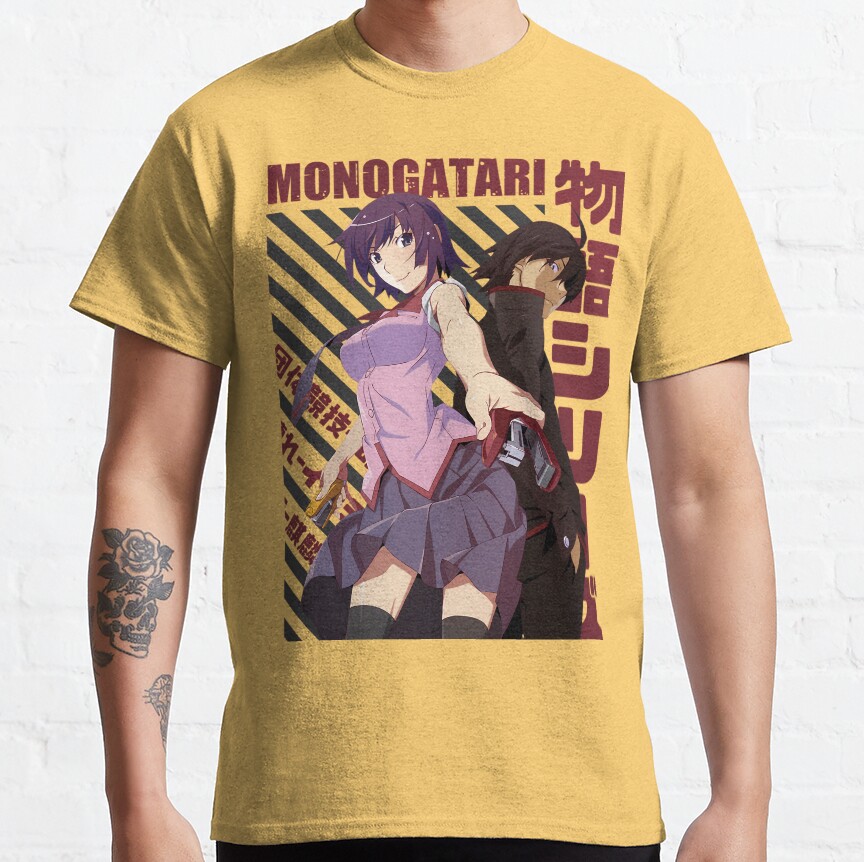 Senjougahara Hitagi And Araragi Koyomi Vintage T-shirt - Image 6