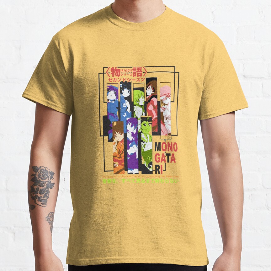 Monogatari Female Characters T-shirt - Image 6